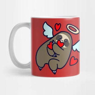 Sloth Valentine Angel Mug